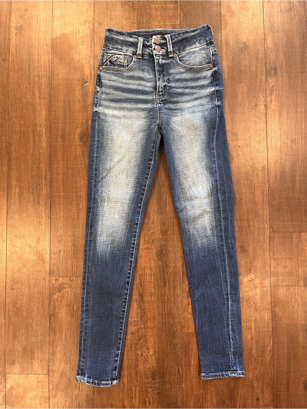 Buckle Black Fit No 35 Ankle Skinny Jeans Womens Size 27 Medium Wash